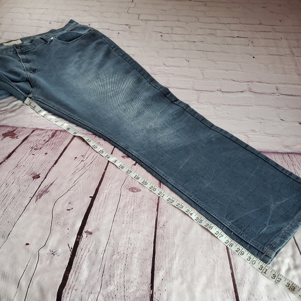 Free Planet Denim Blue Jeans Straight Leg Men's Size 40WX32L - Picture 11 of 12